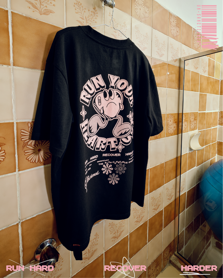 \\_UN-Essential Tee "Heart" [black/pink]