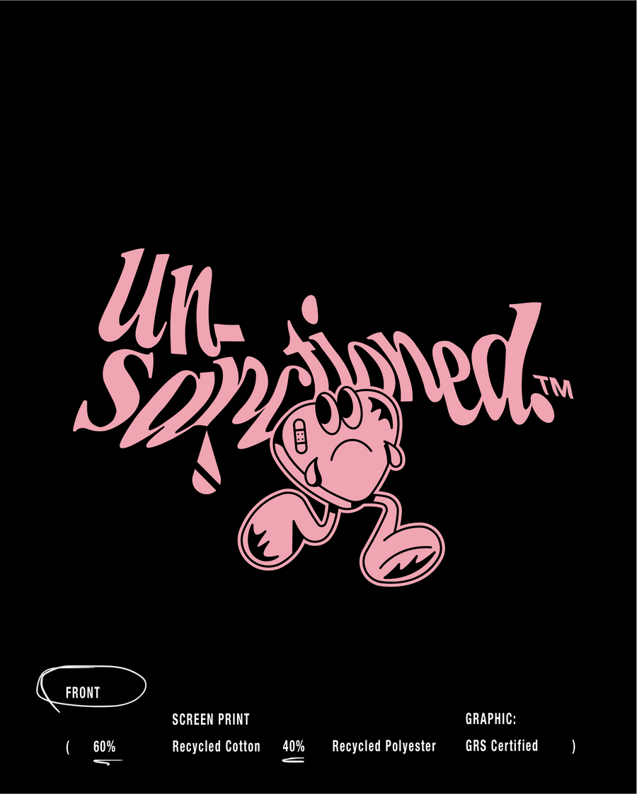 \\_UN-Essential Tee "Heart" [black/pink]