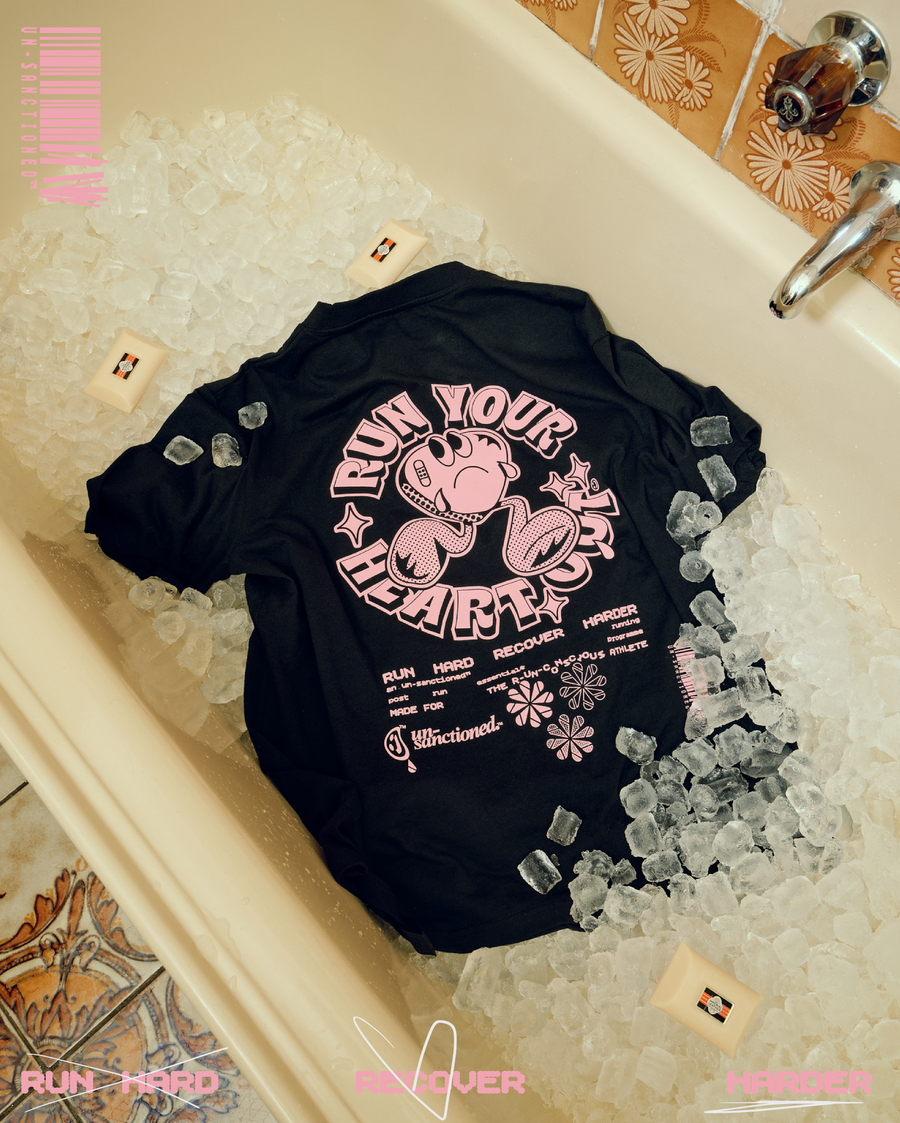 \\_UN-Essential Tee "Heart" [black/pink]